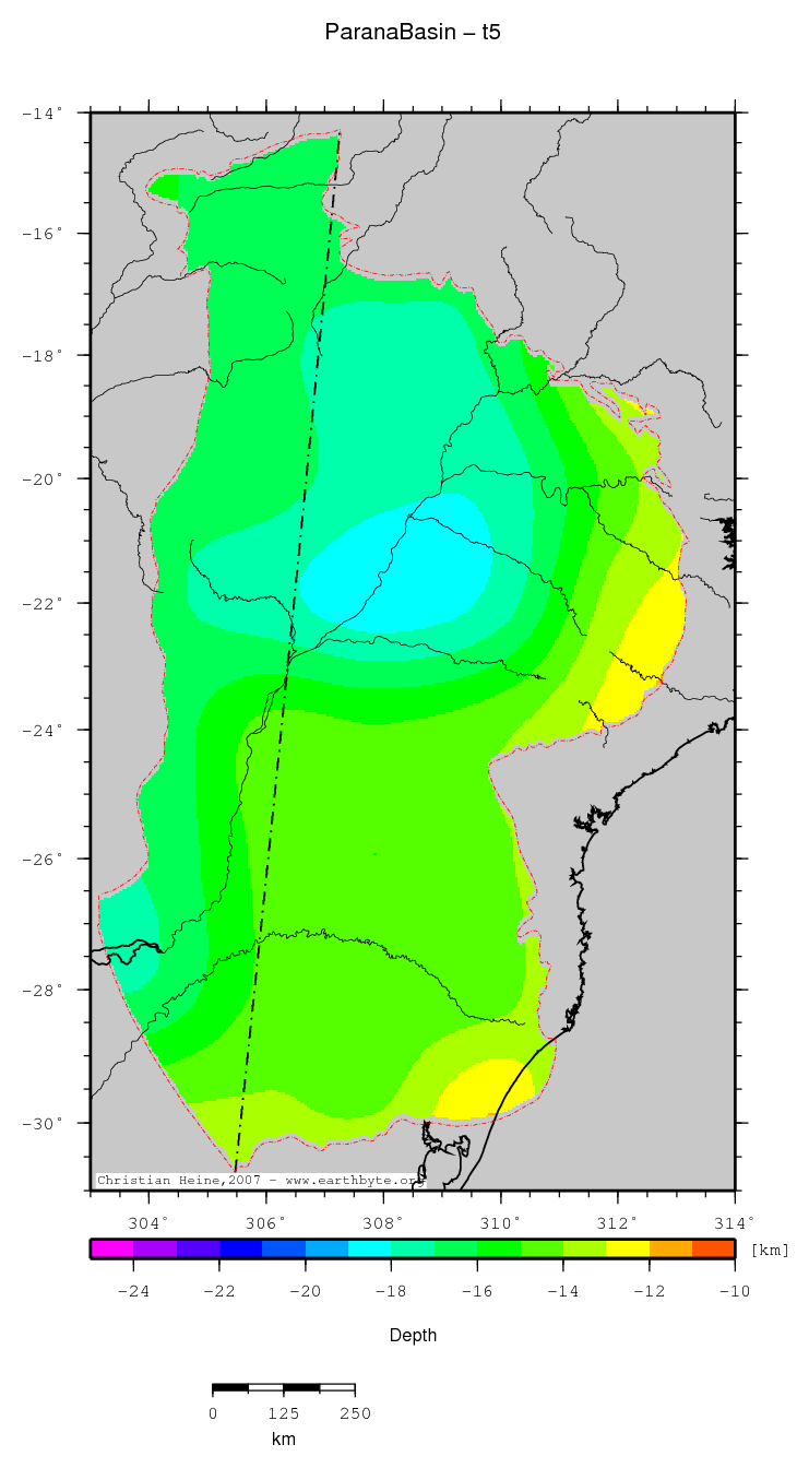 Parana Basin location map