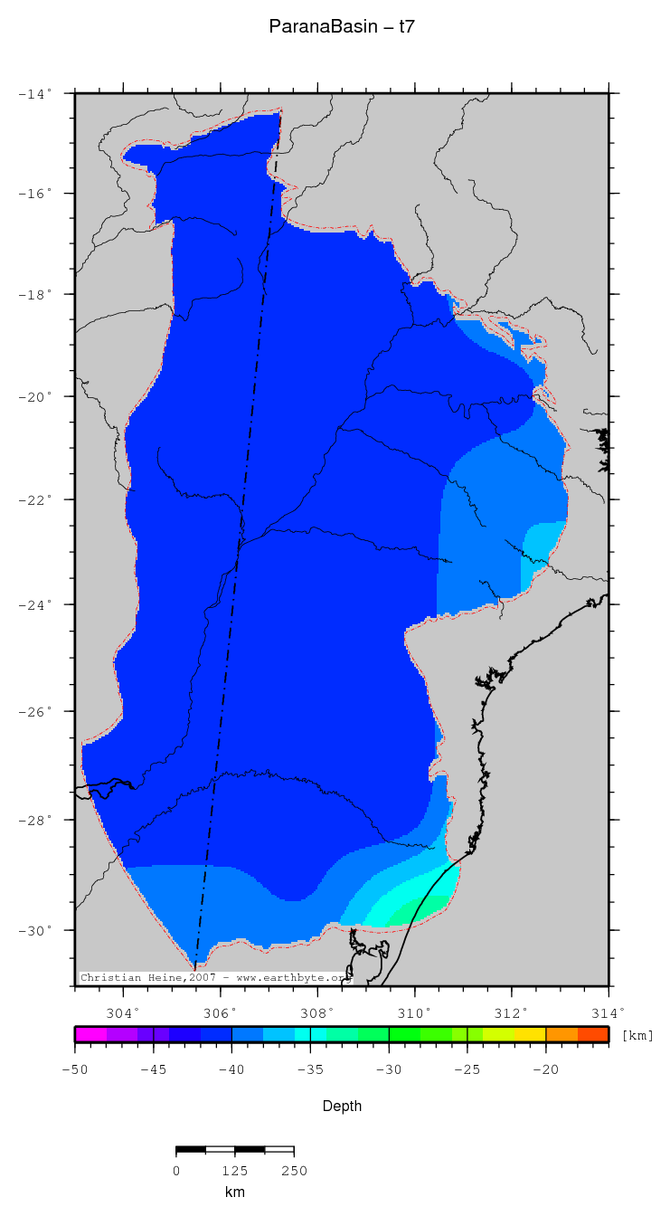 Parana Basin location map