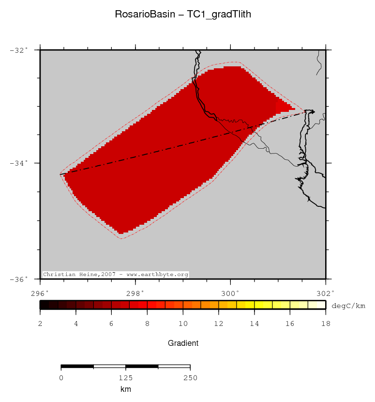 Rosario Basin location map