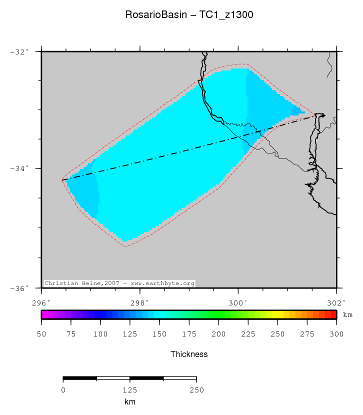 Rosario Basin location map