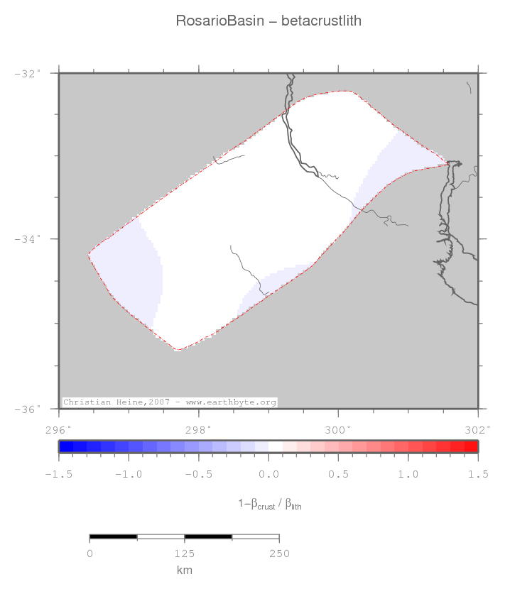 Rosario Basin location map