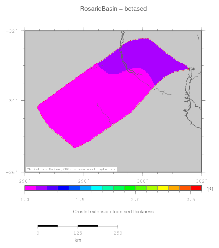 Rosario Basin location map