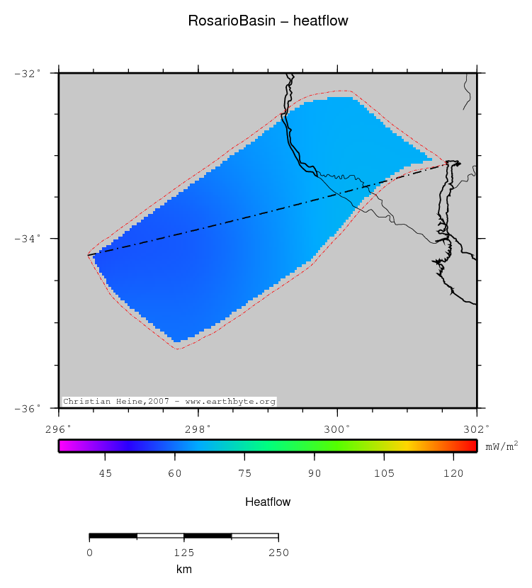 Rosario Basin location map