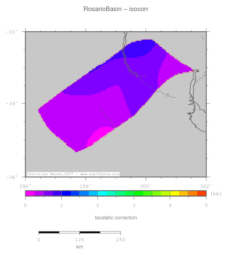 Rosario Basin location map