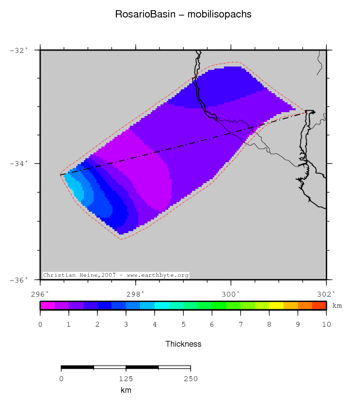 Rosario Basin location map