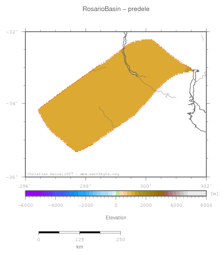 Rosario Basin location map