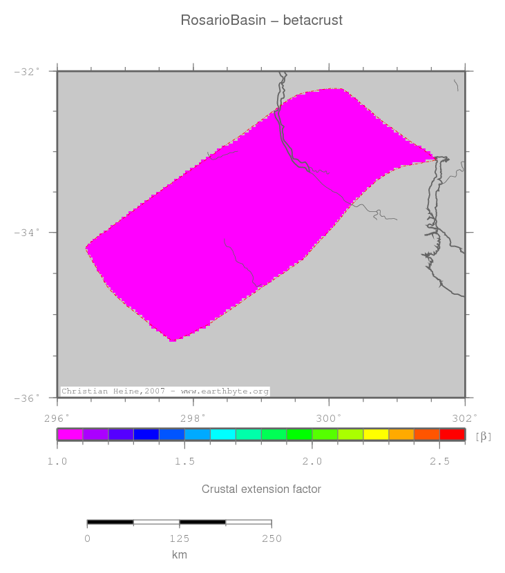 Rosario Basin location map