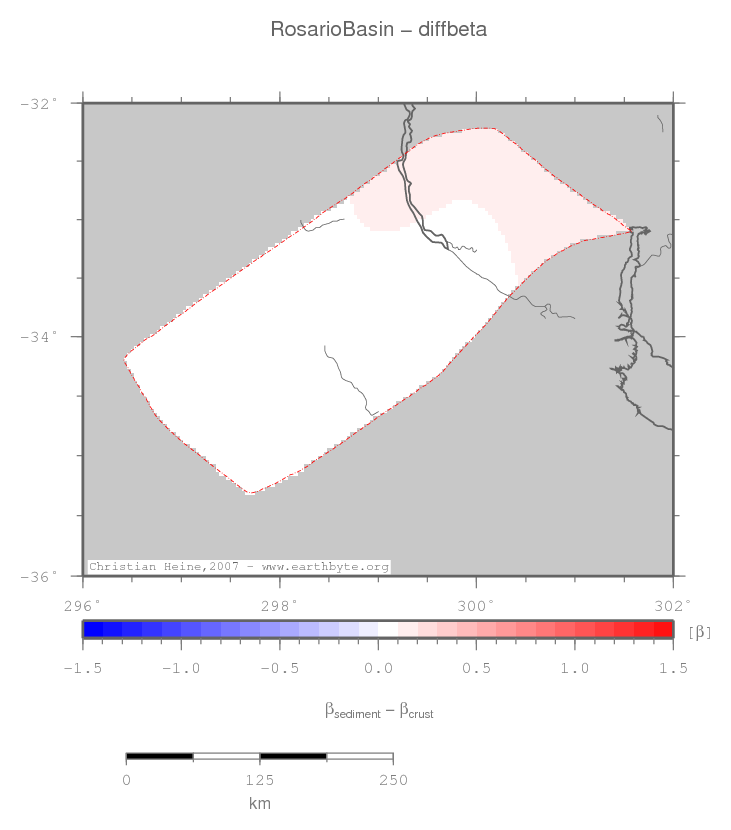 Rosario Basin location map