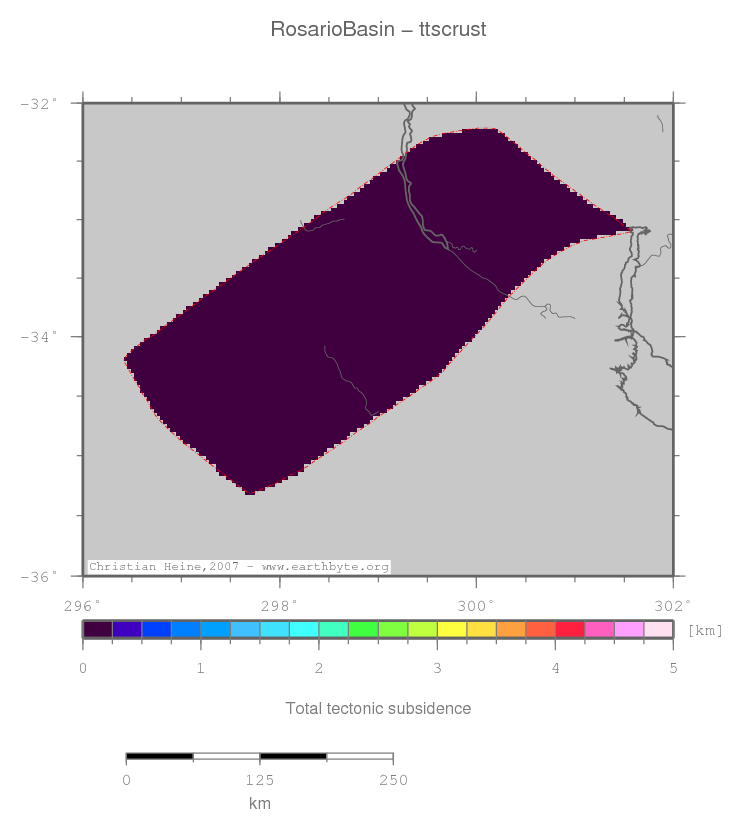 Rosario Basin location map