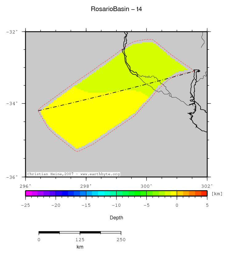 Rosario Basin location map