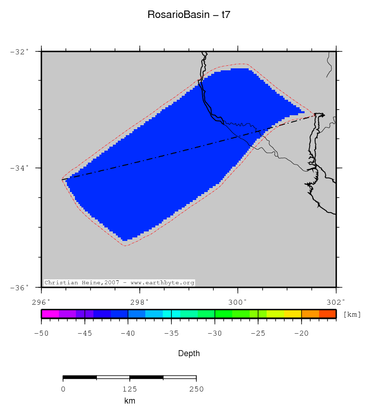 Rosario Basin location map