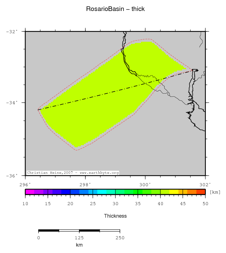 Rosario Basin location map