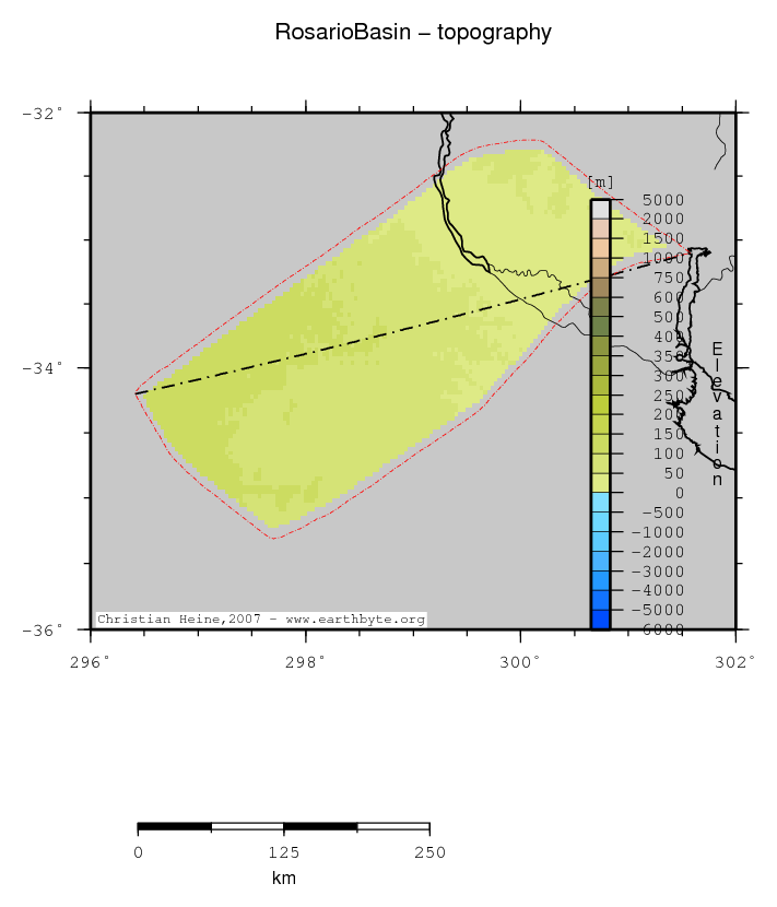 Rosario Basin location map