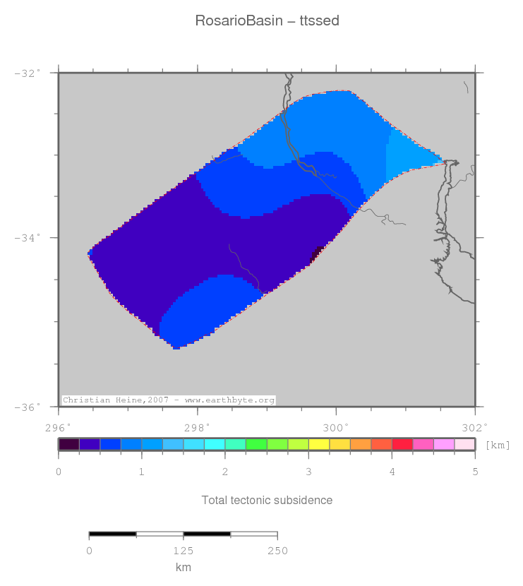 Rosario Basin location map