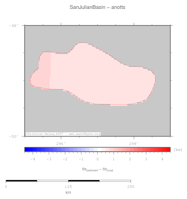 San Julian Basin location map