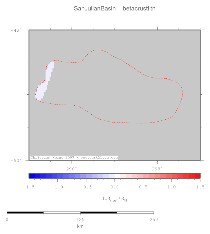 San Julian Basin location map