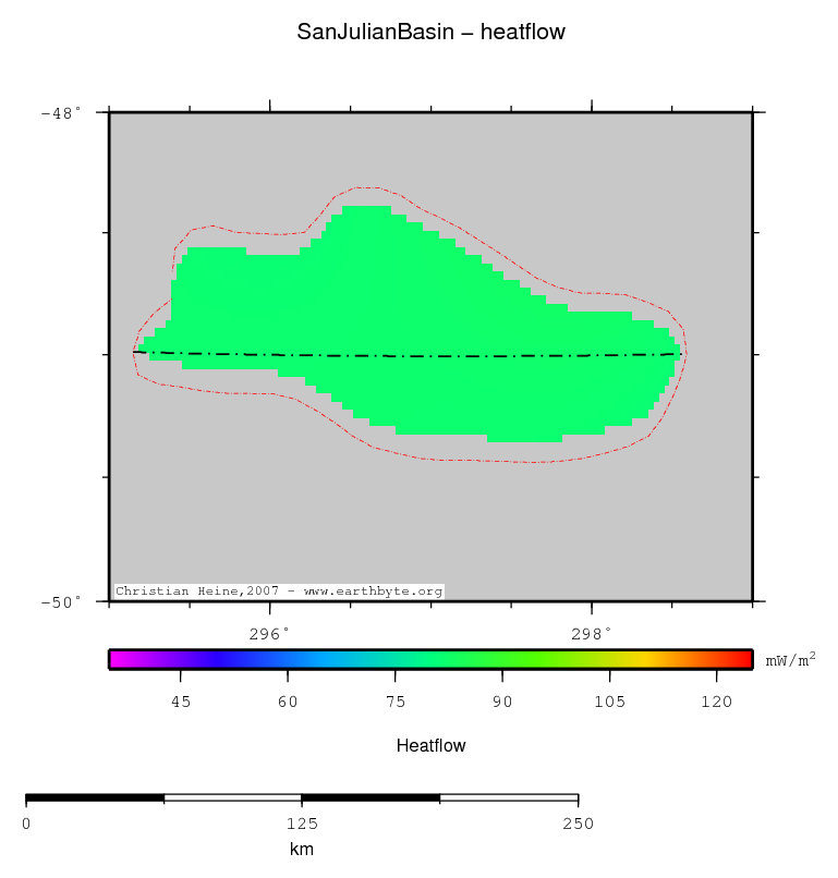 San Julian Basin location map