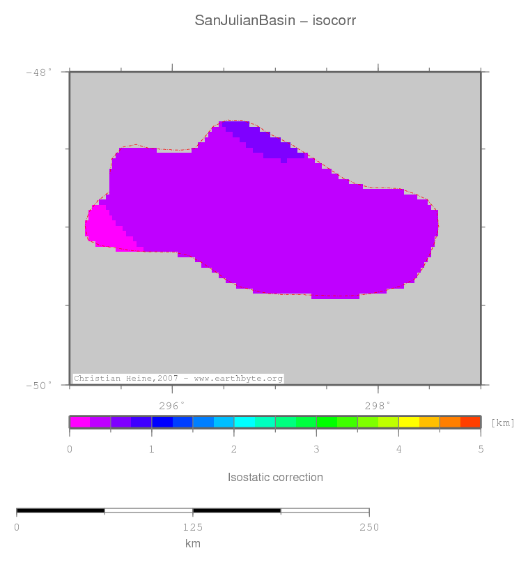 San Julian Basin location map