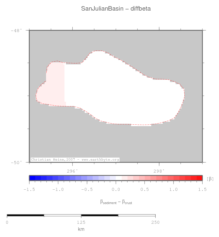 San Julian Basin location map