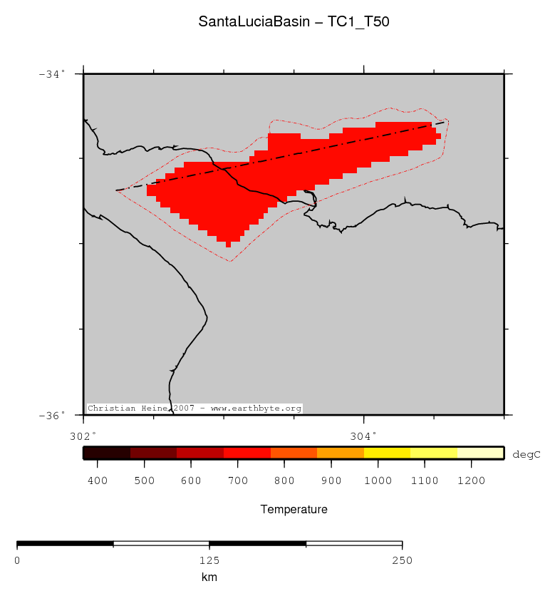 Santa Lucia Basin location map