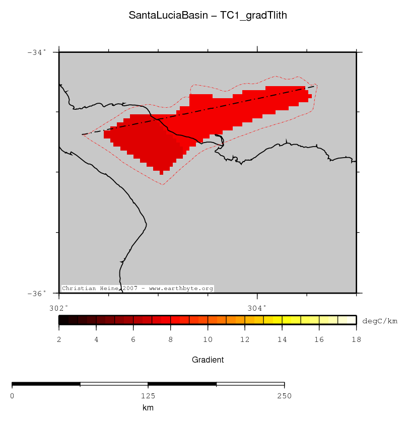 Santa Lucia Basin location map