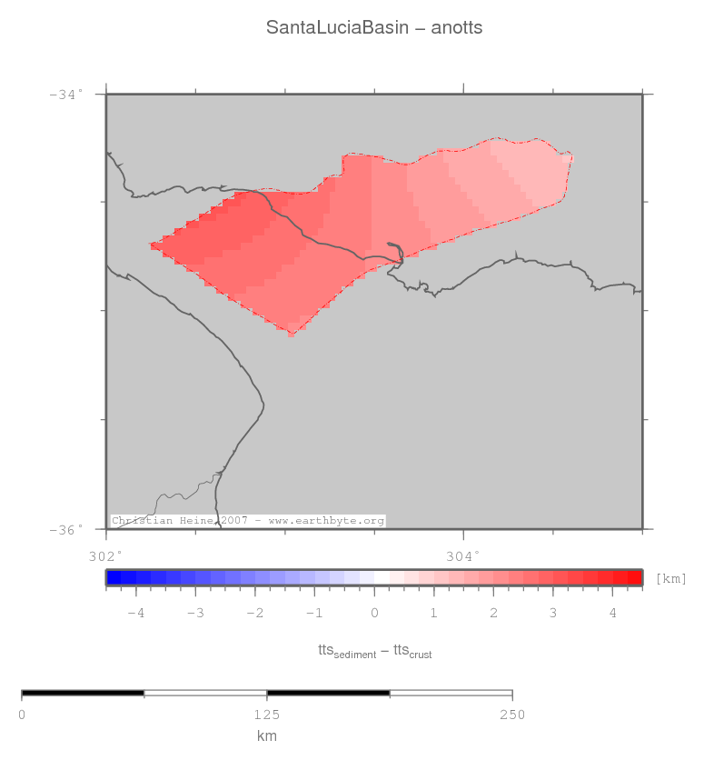 Santa Lucia Basin location map