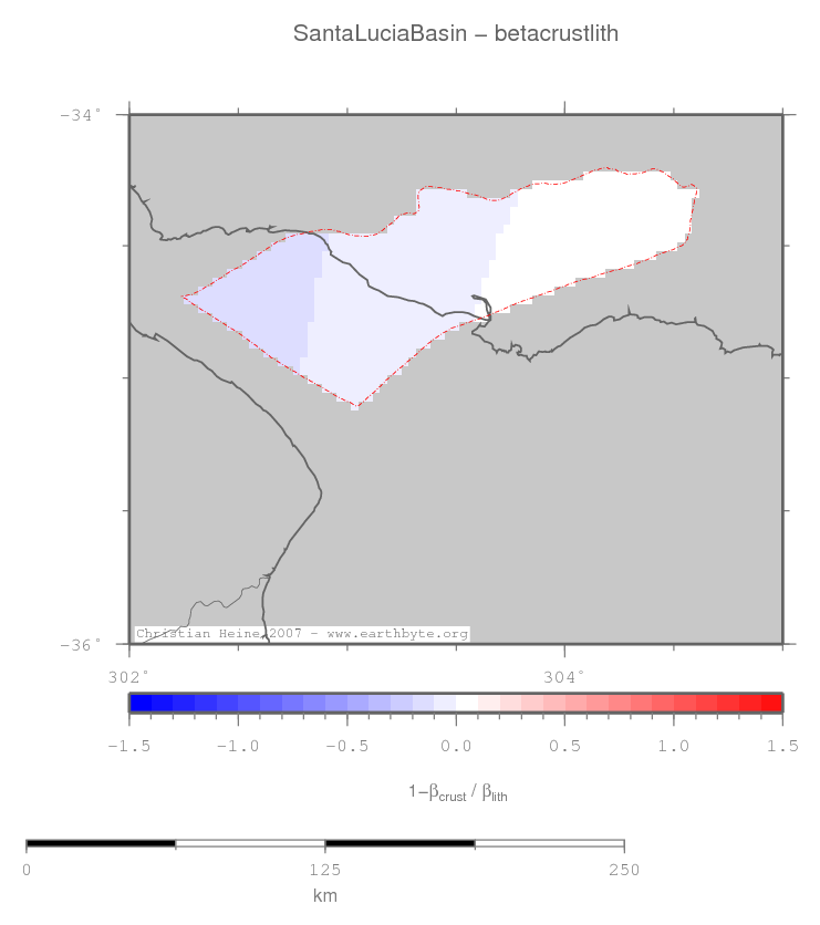 Santa Lucia Basin location map