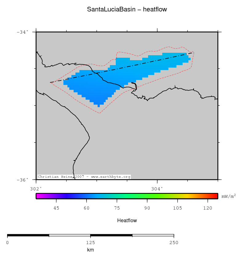 Santa Lucia Basin location map