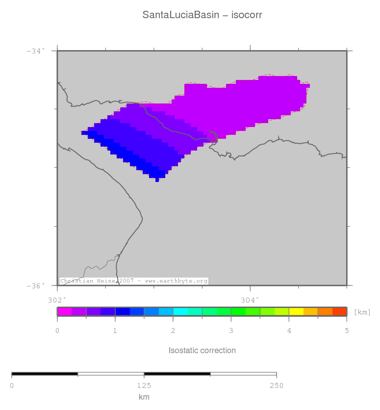 Santa Lucia Basin location map