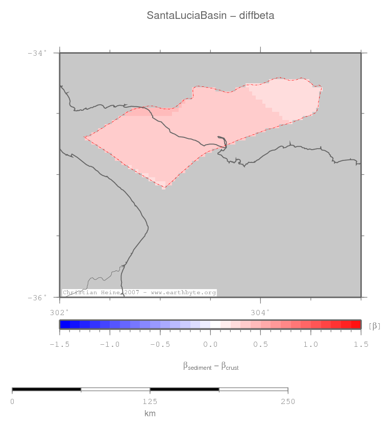 Santa Lucia Basin location map