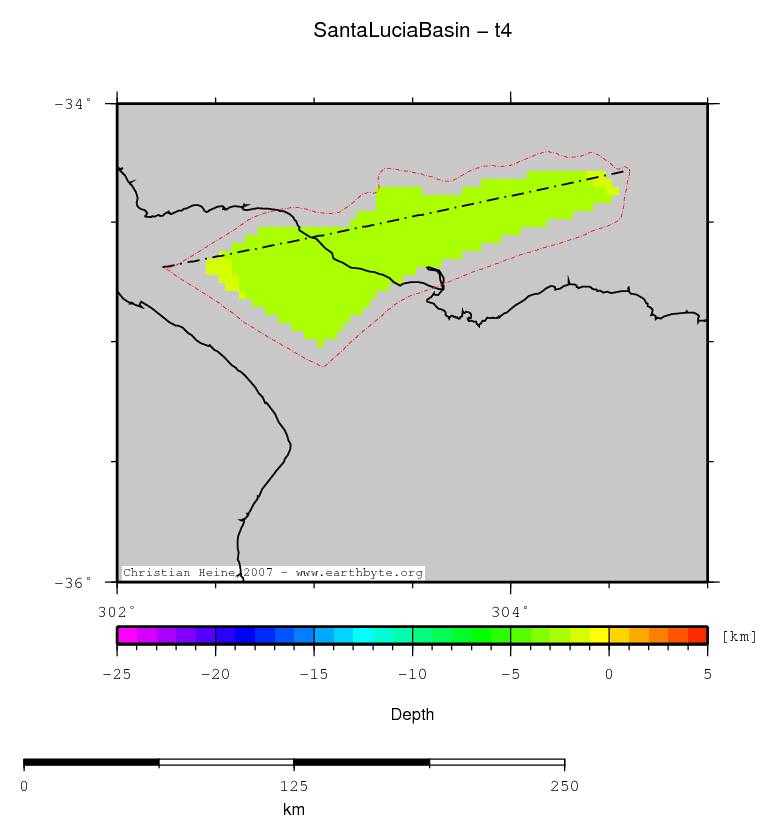 Santa Lucia Basin location map