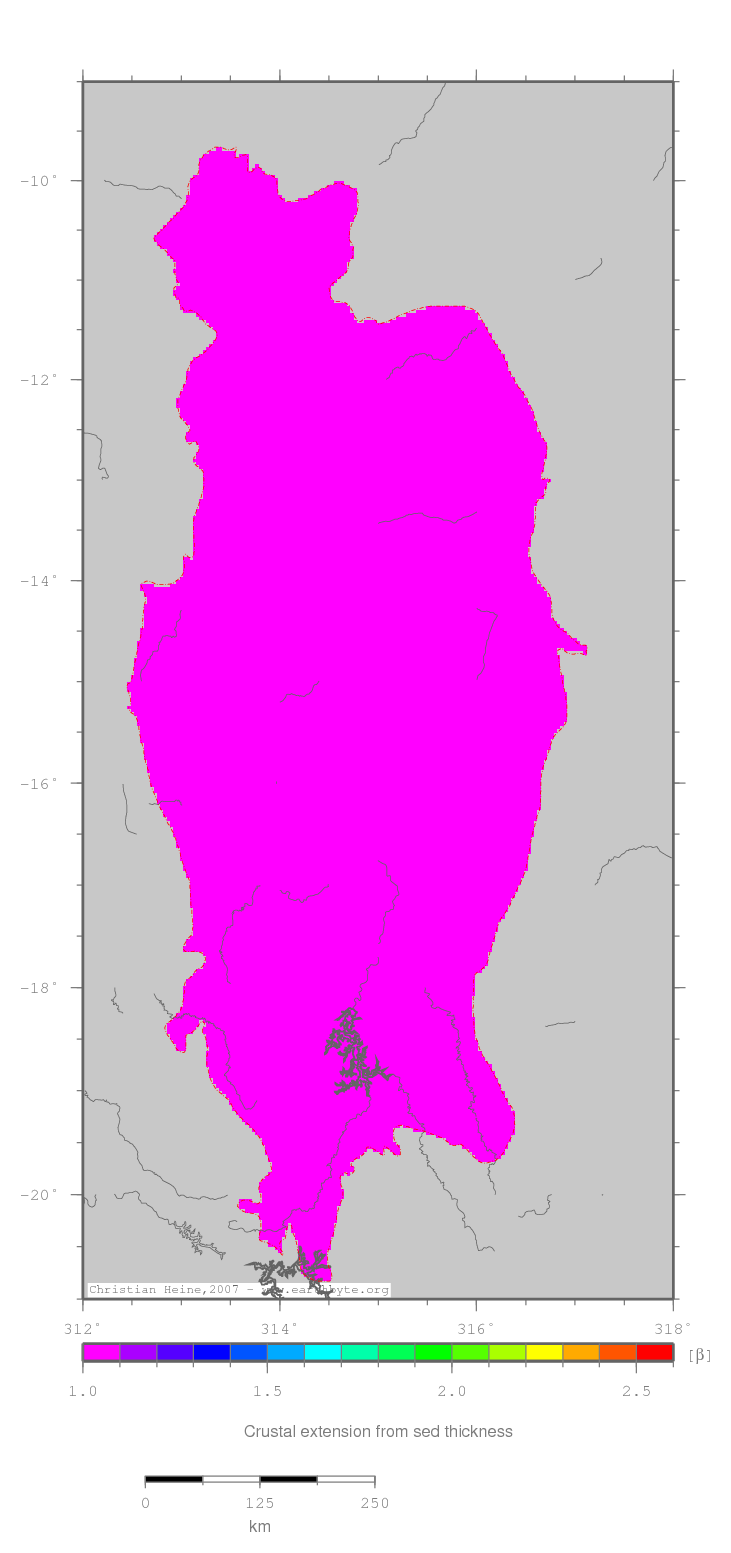 Sao Francisco Basin location map
