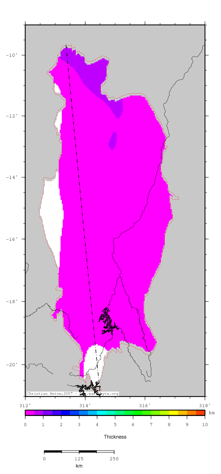 Sao Francisco Basin location map