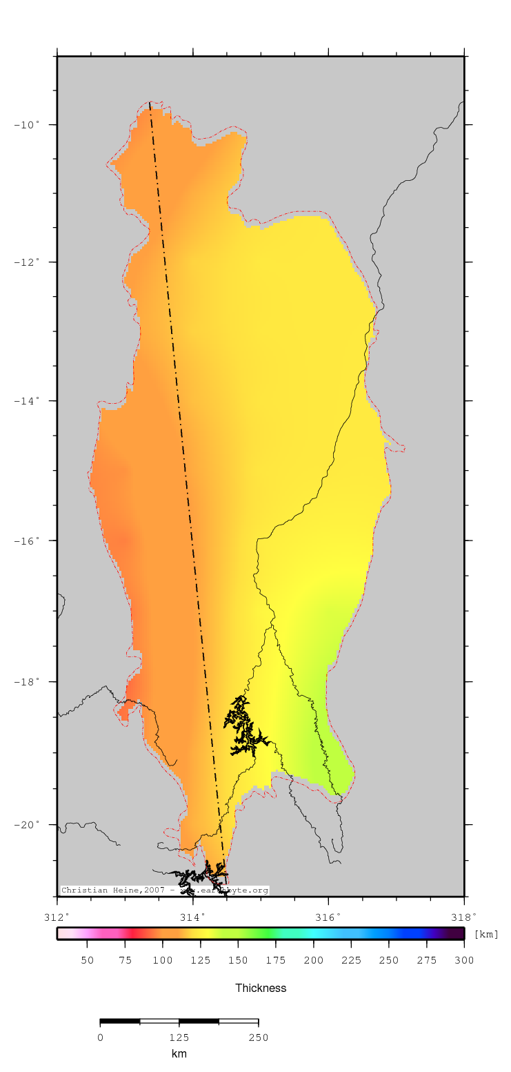 Sao Francisco Basin location map