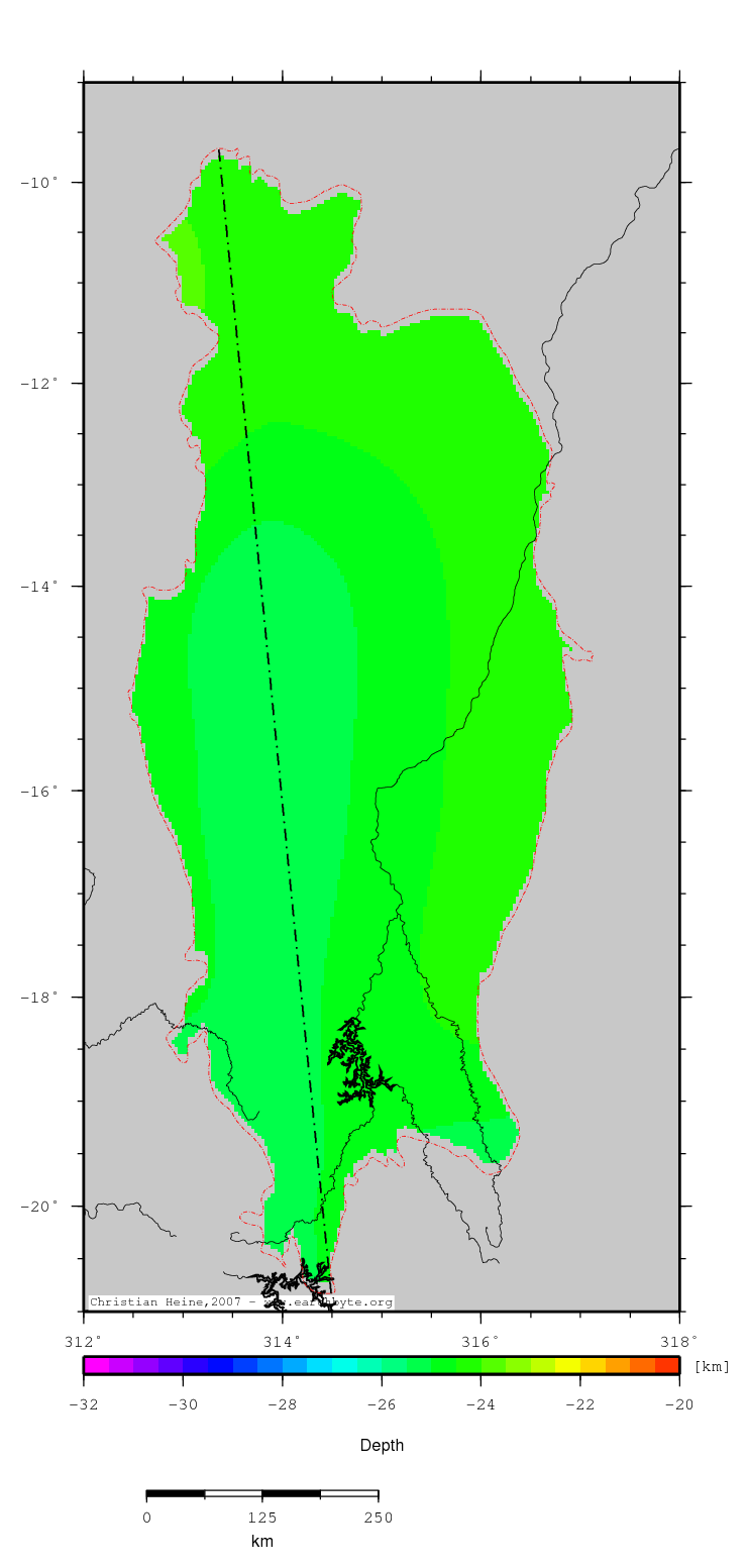 Sao Francisco Basin location map