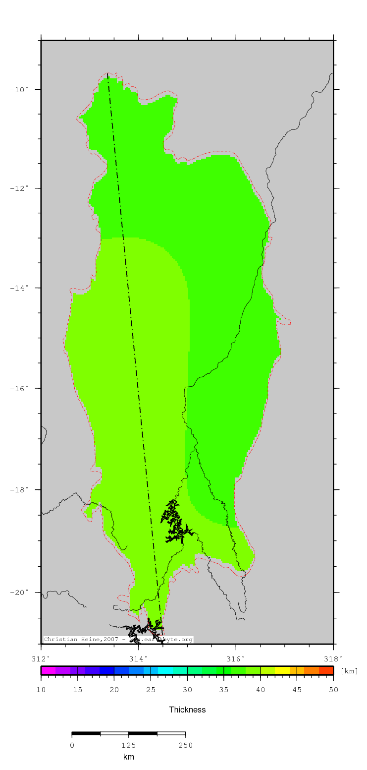 Sao Francisco Basin location map