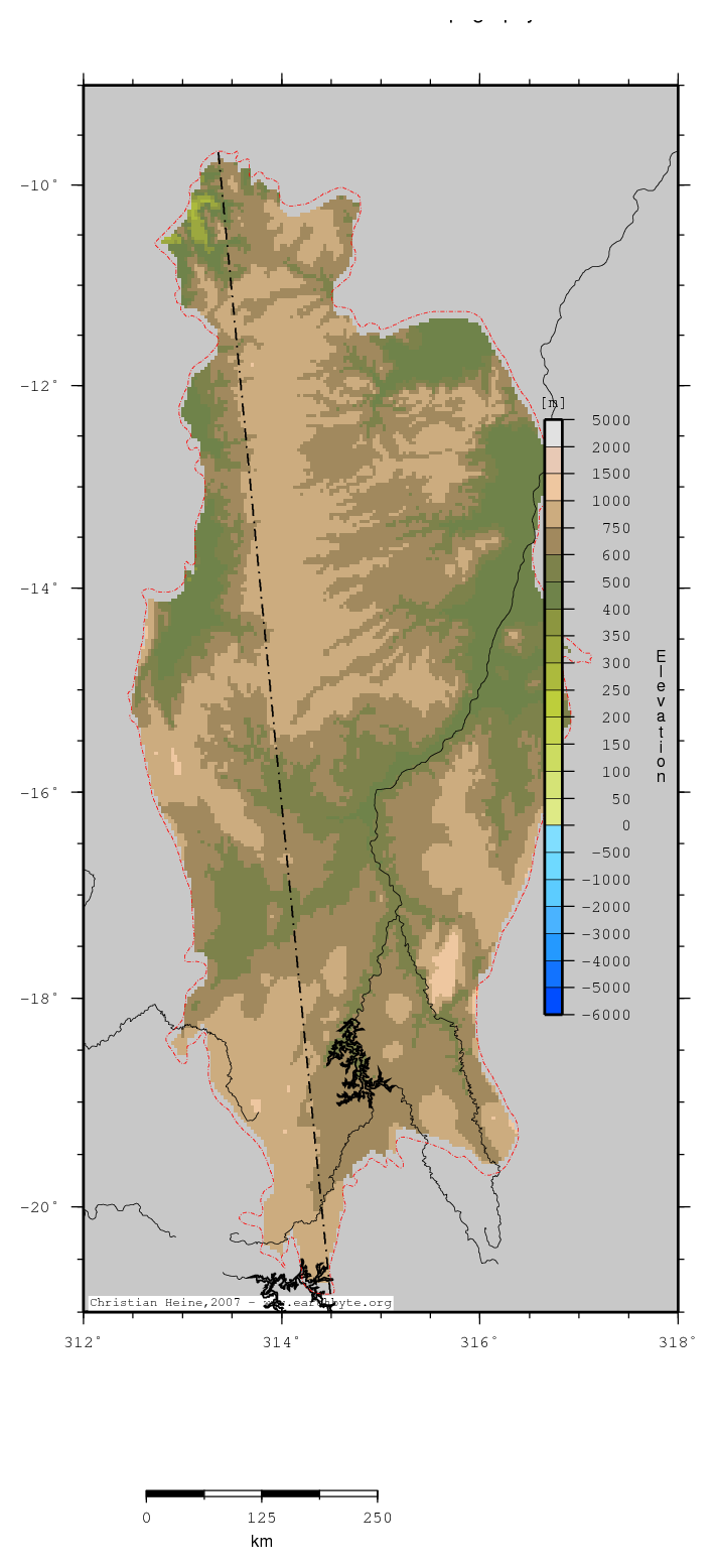 Sao Francisco Basin location map