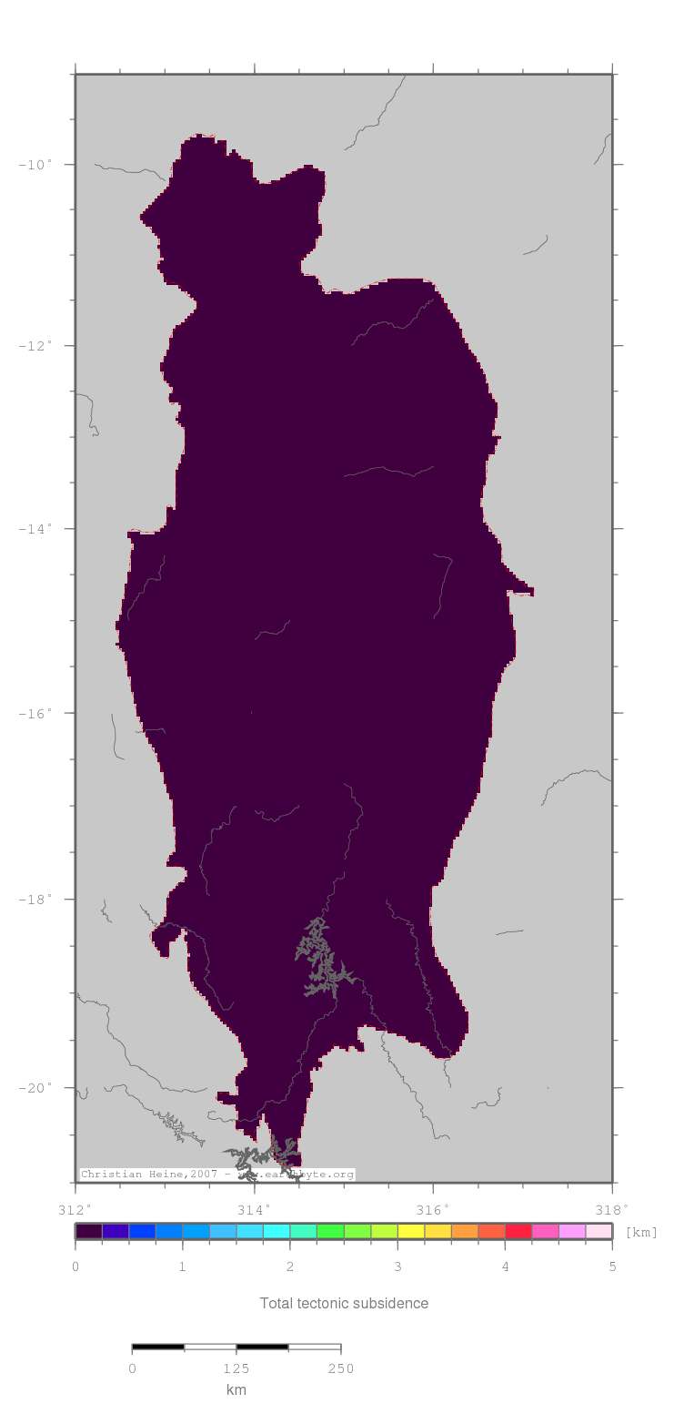 Sao Francisco Basin location map