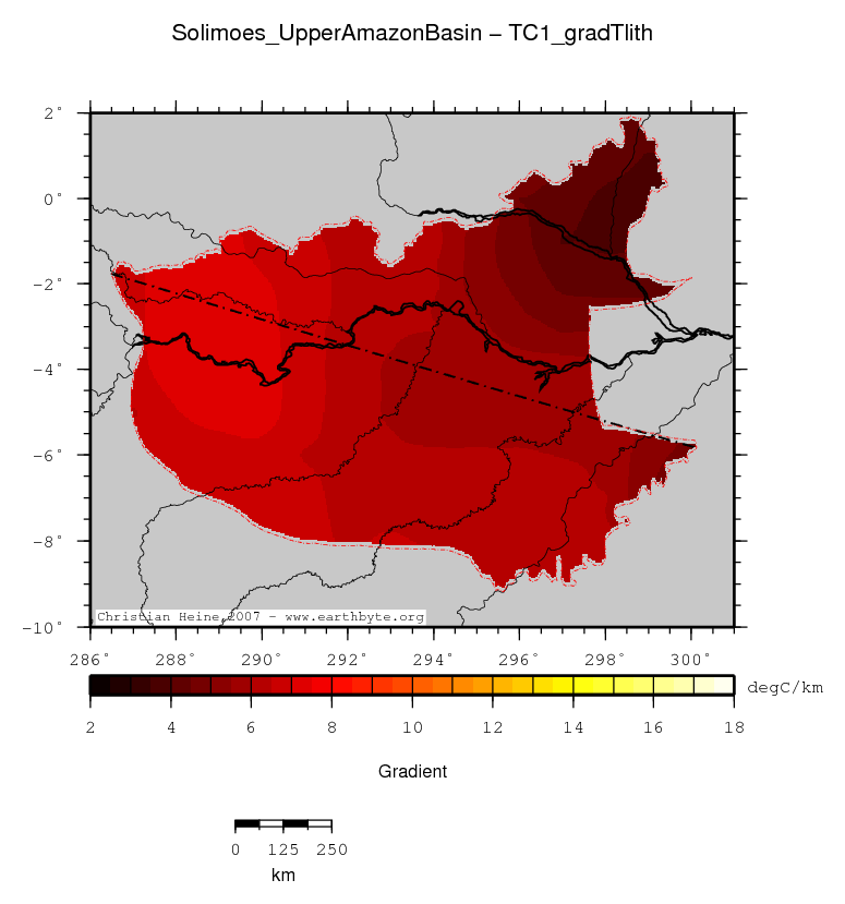 Solimoes (Upper Amazon) Basin location map