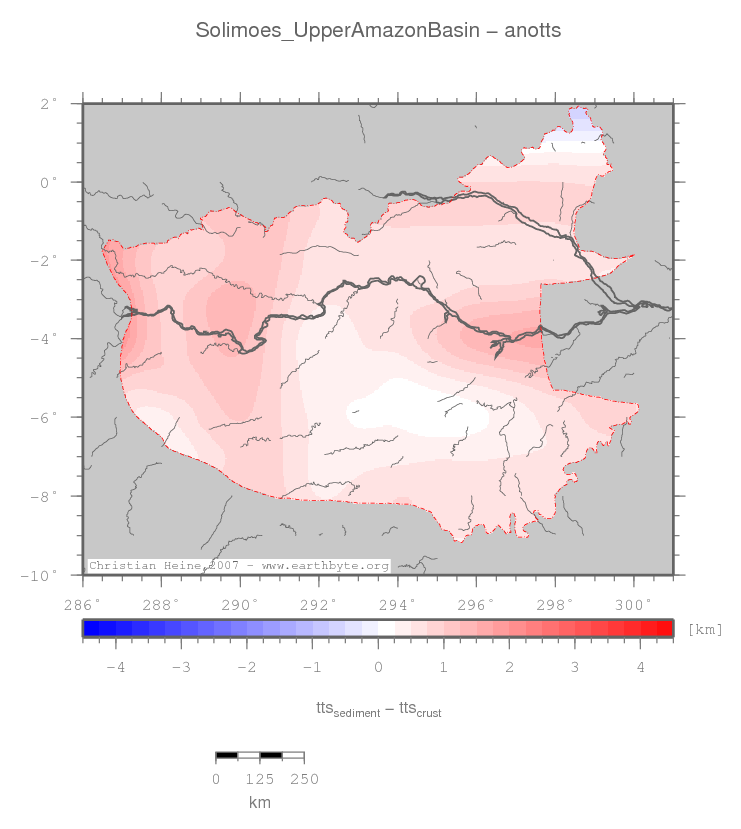 Solimoes (Upper Amazon) Basin location map