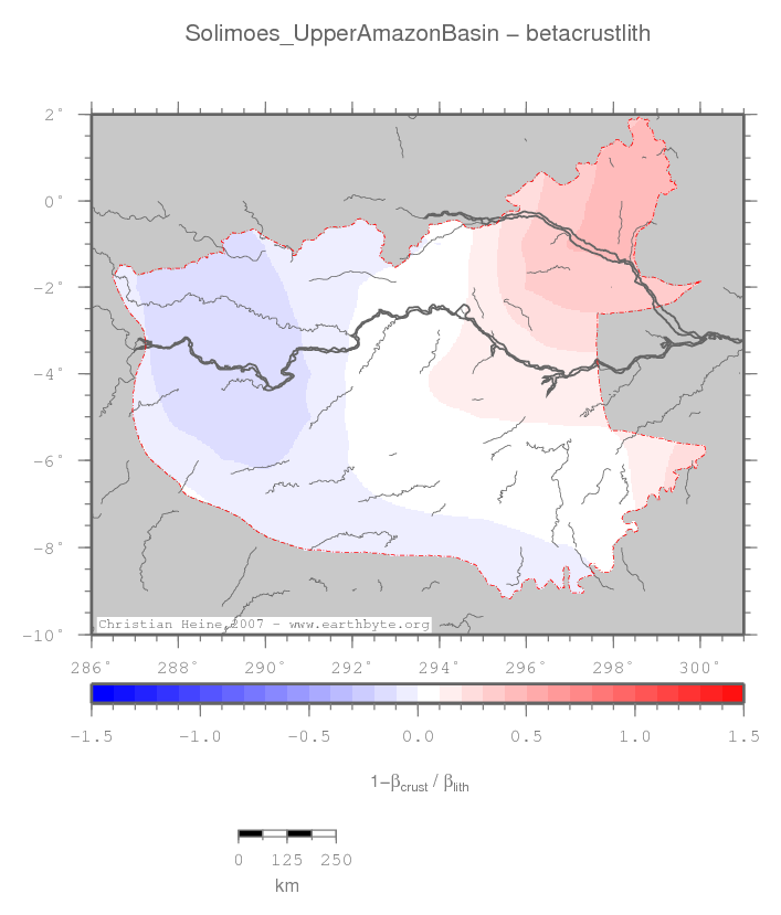 Solimoes (Upper Amazon) Basin location map