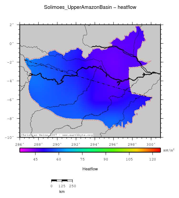 Solimoes (Upper Amazon) Basin location map