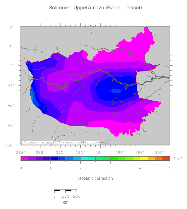 Solimoes (Upper Amazon) Basin location map