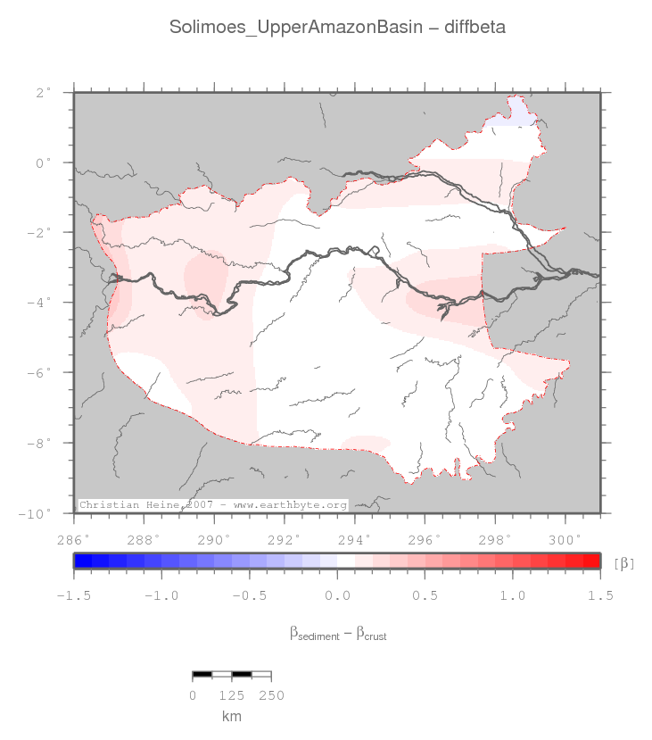 Solimoes (Upper Amazon) Basin location map