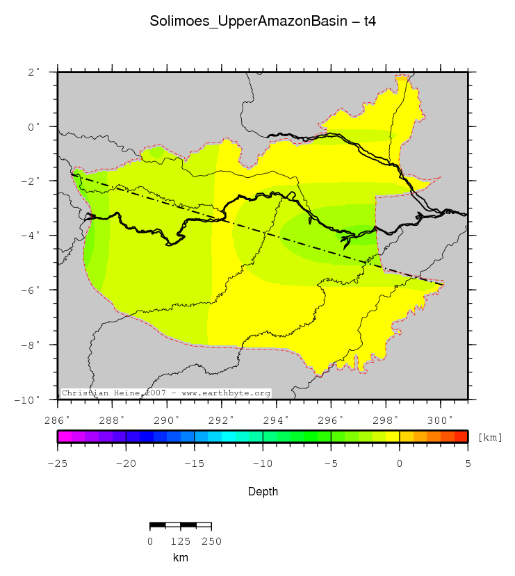 Solimoes (Upper Amazon) Basin location map