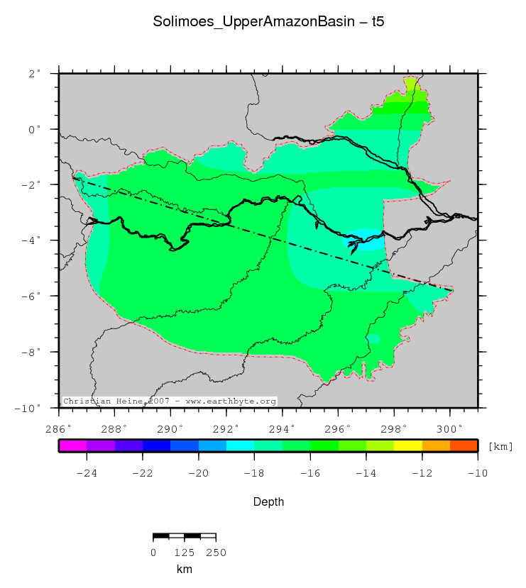 Solimoes (Upper Amazon) Basin location map