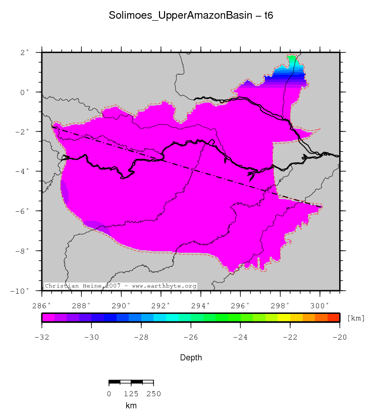 Solimoes (Upper Amazon) Basin location map