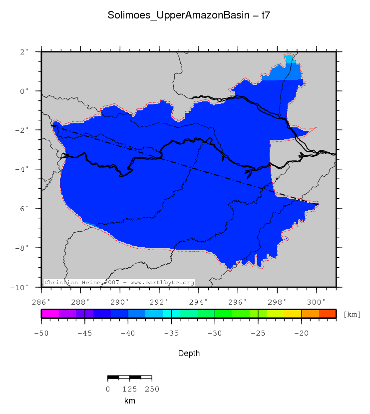 Solimoes (Upper Amazon) Basin location map