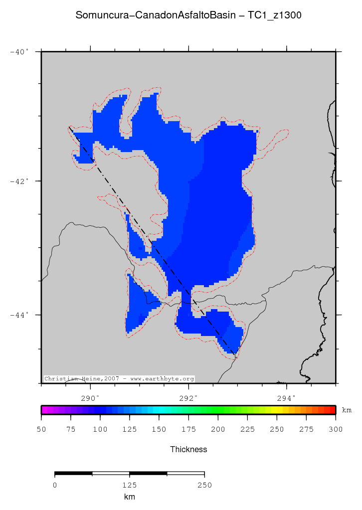 Somuncura - Canadon Asfalto Basin location map