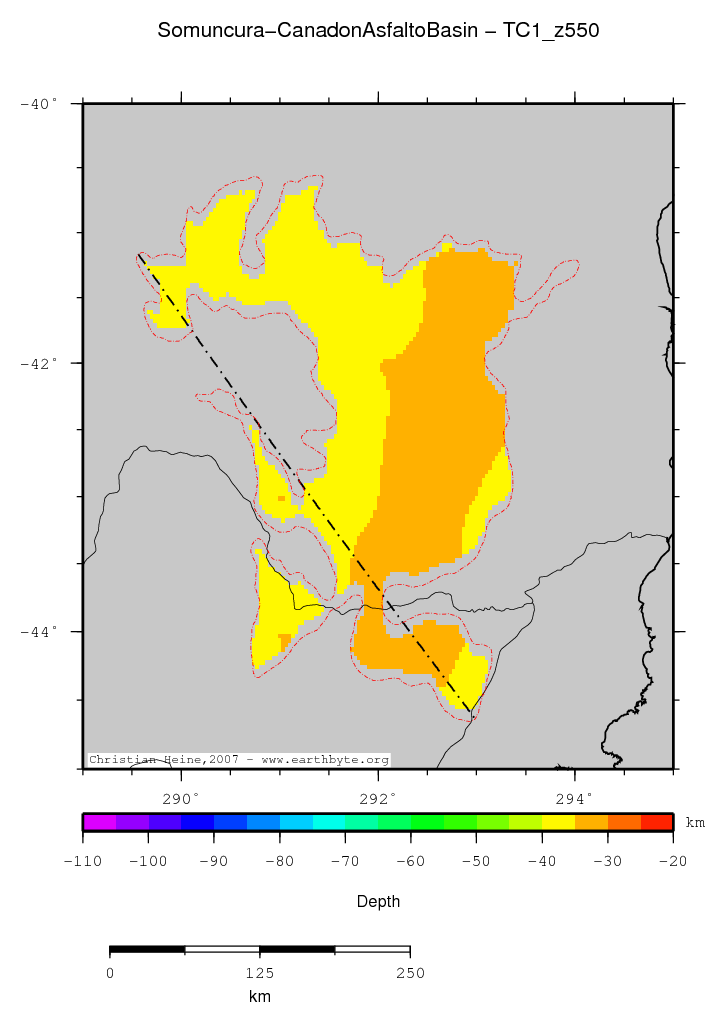 Somuncura - Canadon Asfalto Basin location map